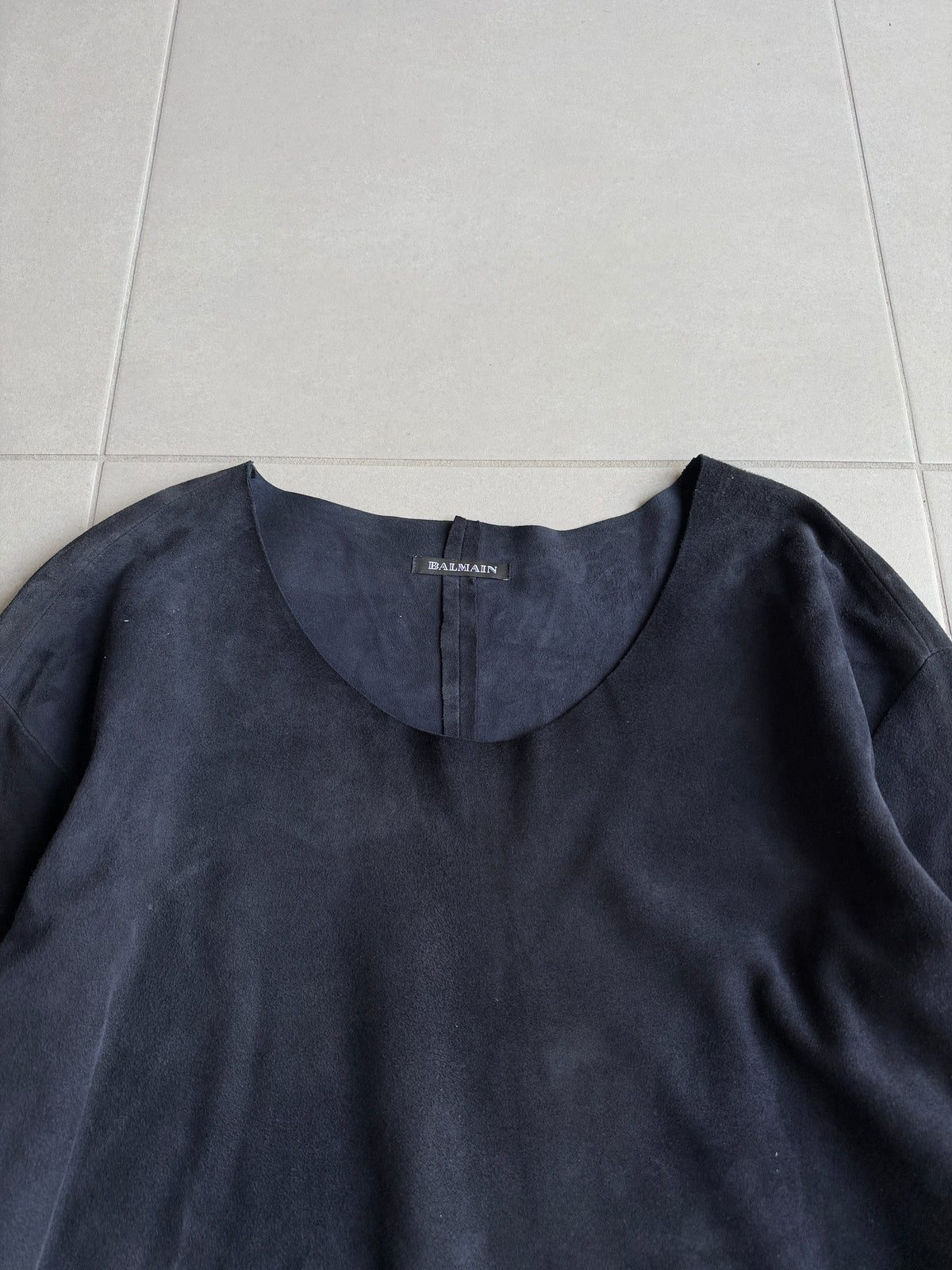 Balmain AW11 long sleeve lambskin  shirt