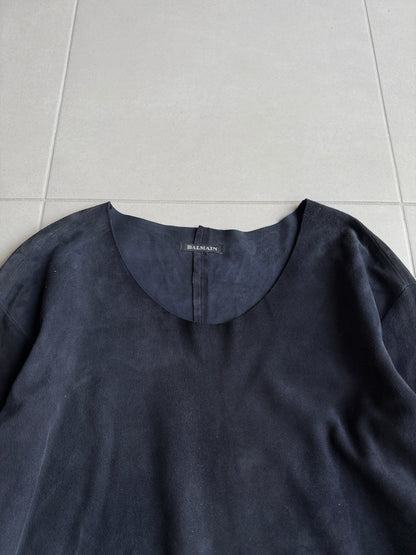 Balmain AW11 long sleeve lambskin  shirt