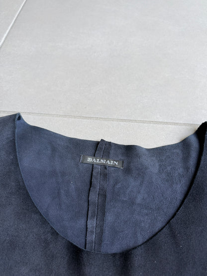Balmain AW11 long sleeve lambskin  shirt