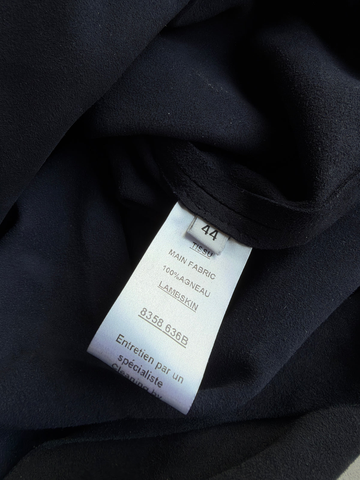 Balmain AW11 long sleeve lambskin  shirt