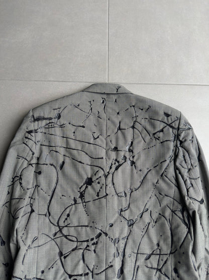 Dior Homme AW07 “Navigate” painted houndstooth jacket