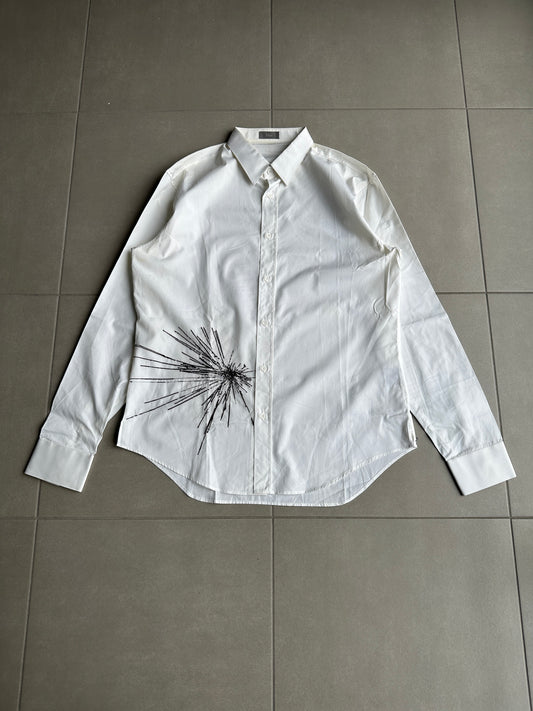 Dior Homme AW06 "These grey days" Crystal button up shirt