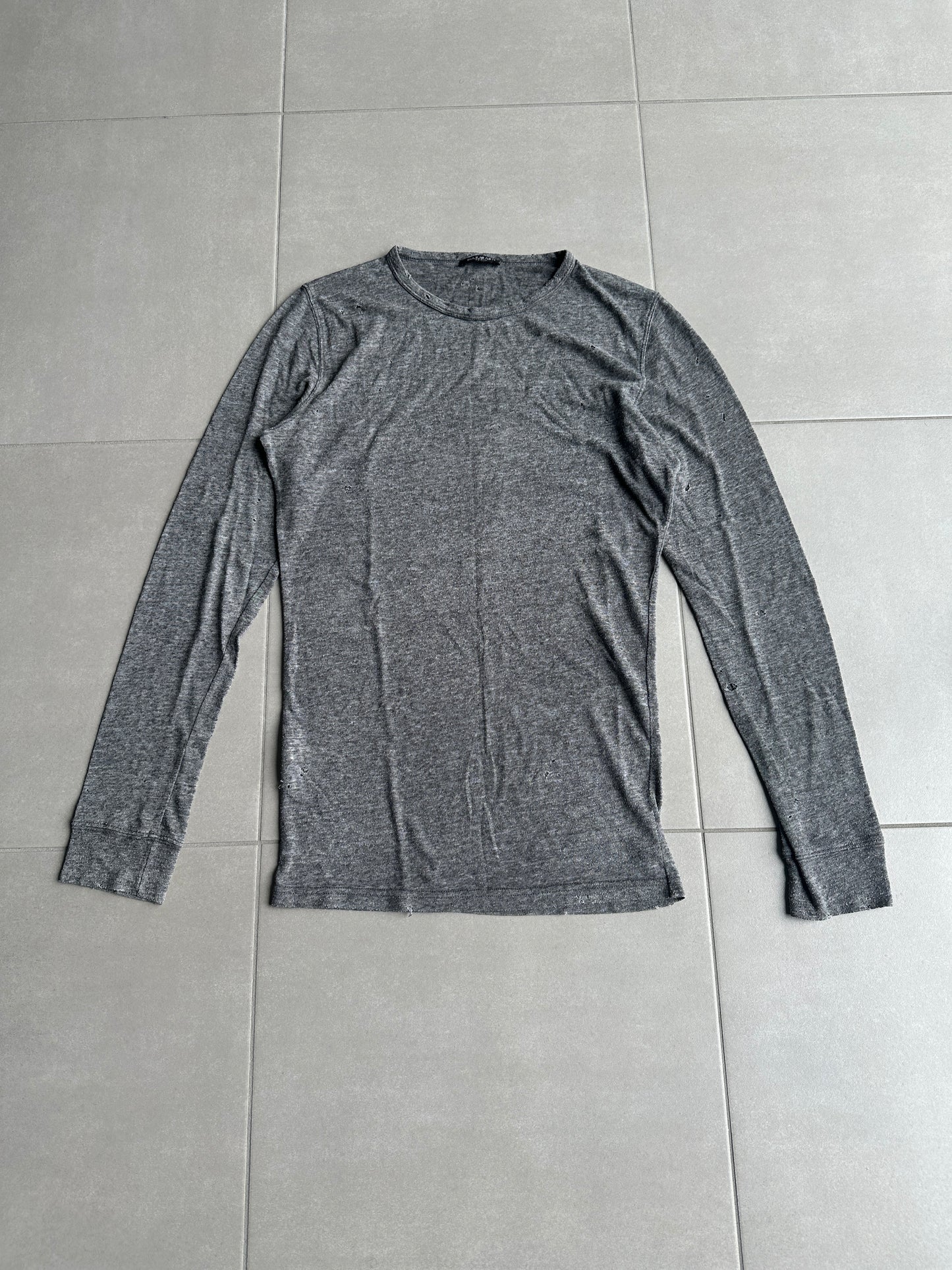 Balmain Homme SS10 Distressed longsleeve