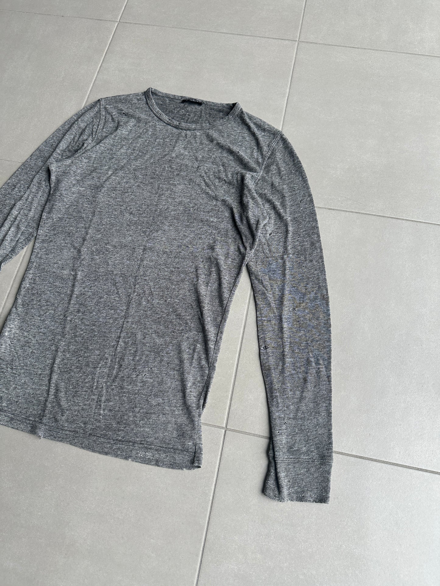 Balmain Homme SS10 Distressed longsleeve