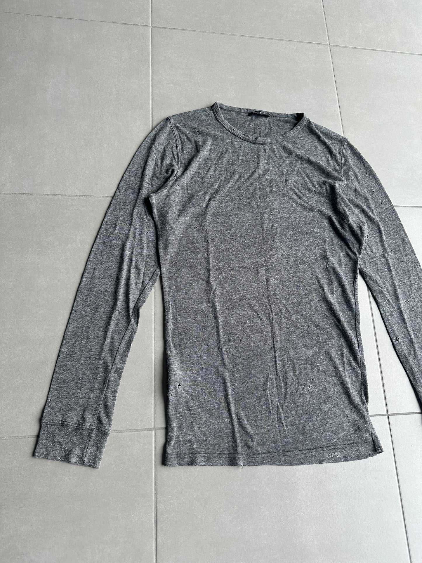 Balmain Homme SS10 Distressed longsleeve