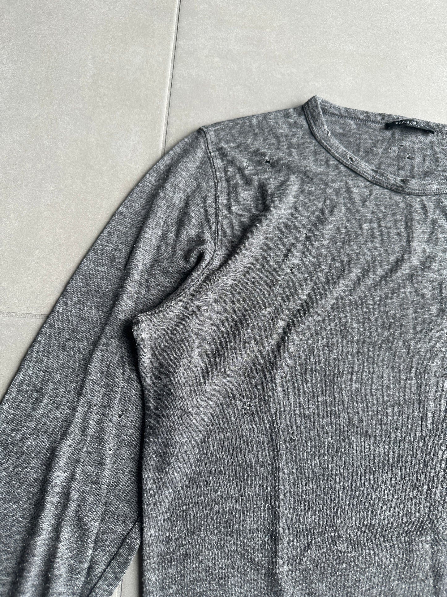 Balmain Homme SS10 Distressed longsleeve