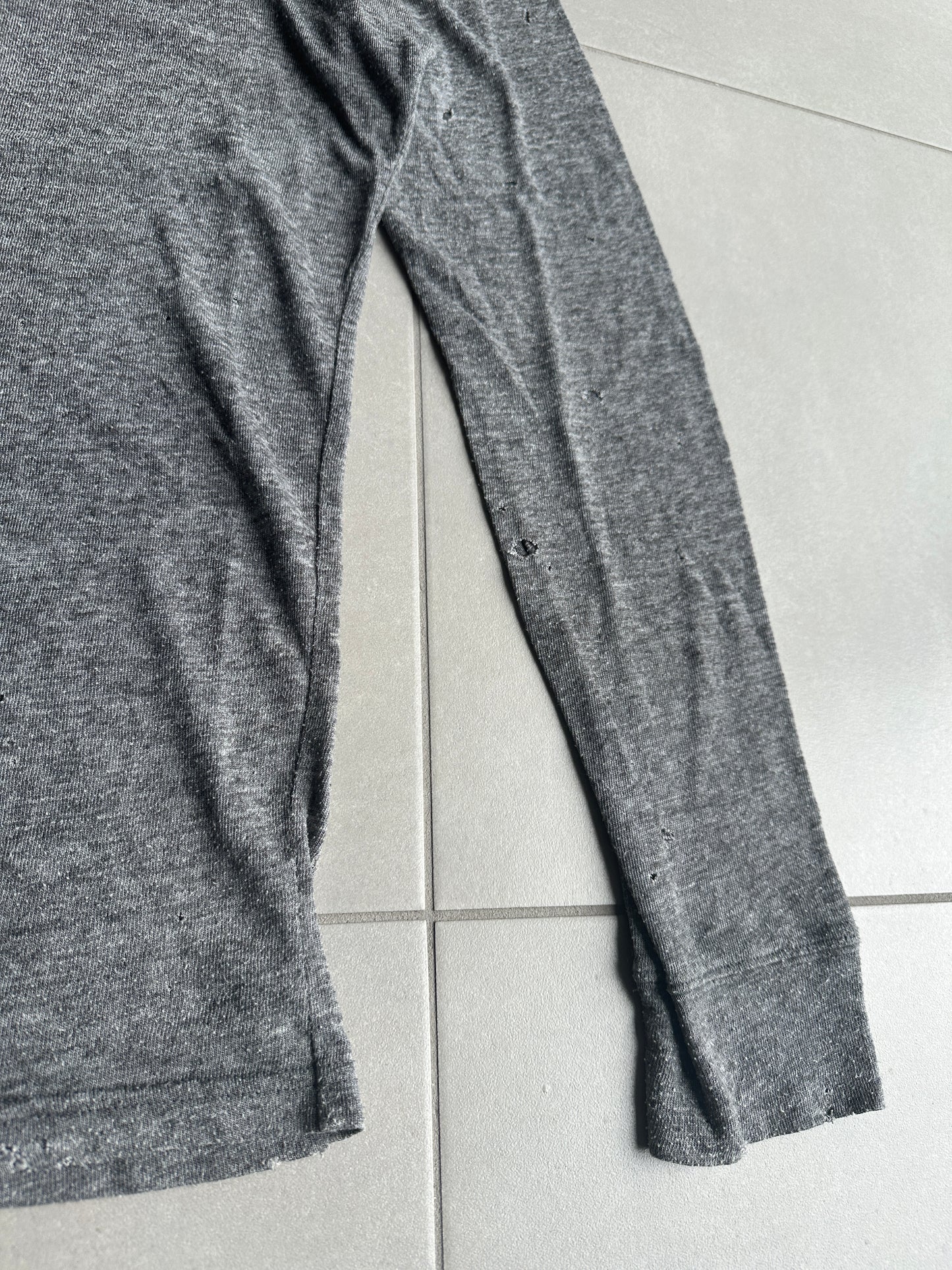 Balmain Homme SS10 Distressed longsleeve