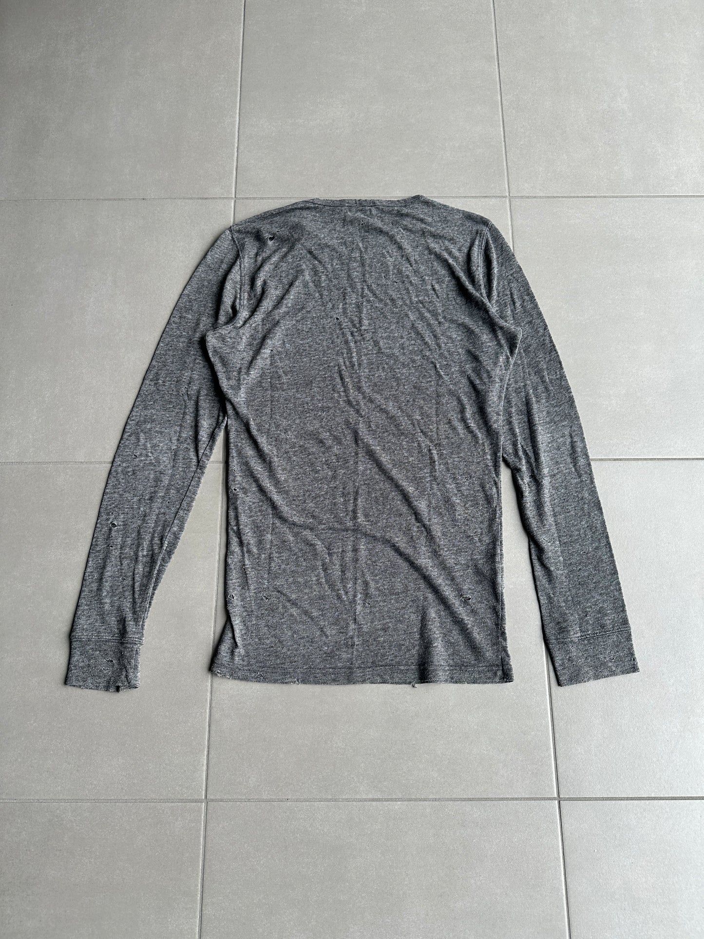 Balmain Homme SS10 Distressed longsleeve