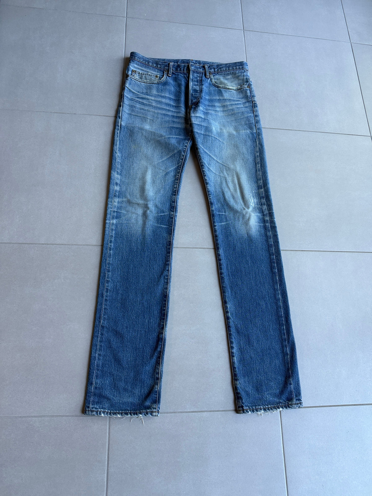 Dior homme AW06 washed clawmark jeans