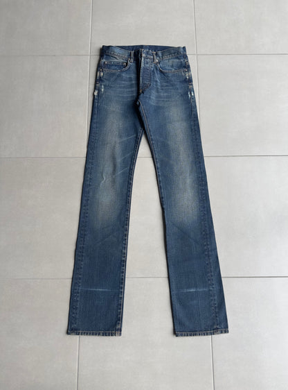 Dior Homme SS05 “BECK/Untitled” whiskered rust washed denim