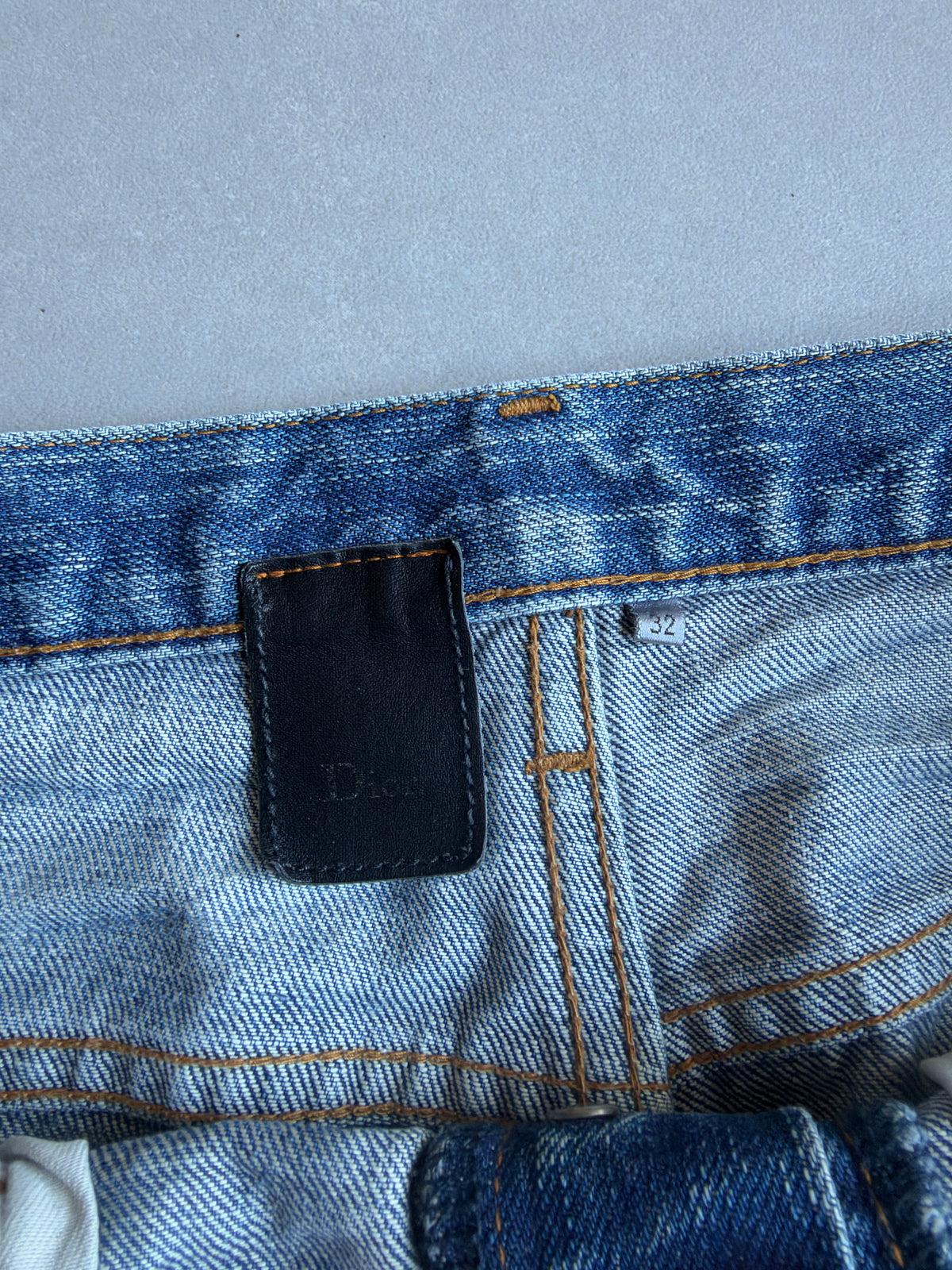 Dior homme AW06 washed clawmark jeans