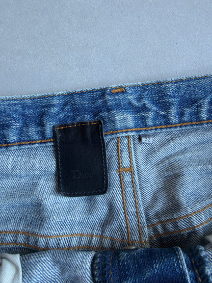 Dior homme AW06 washed clawmark jeans