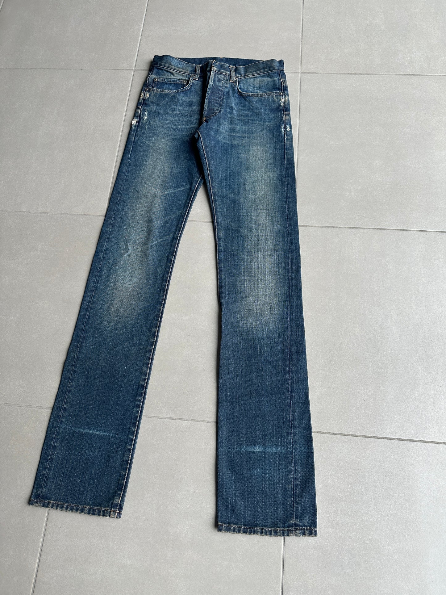 Dior Homme SS05 “BECK/Untitled” whiskered rust washed denim