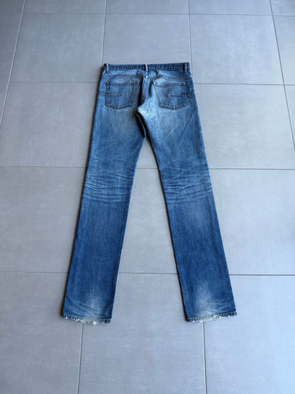 Dior homme AW06 washed clawmark jeans