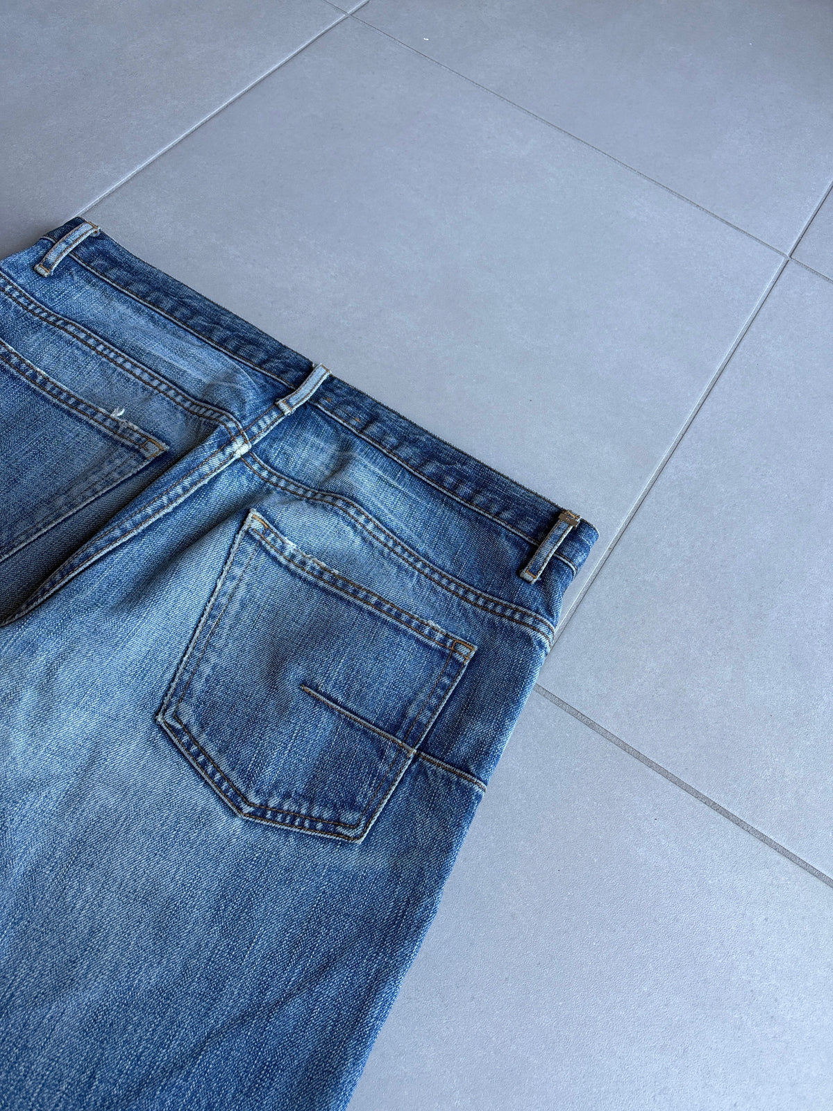 Dior homme AW06 washed clawmark jeans