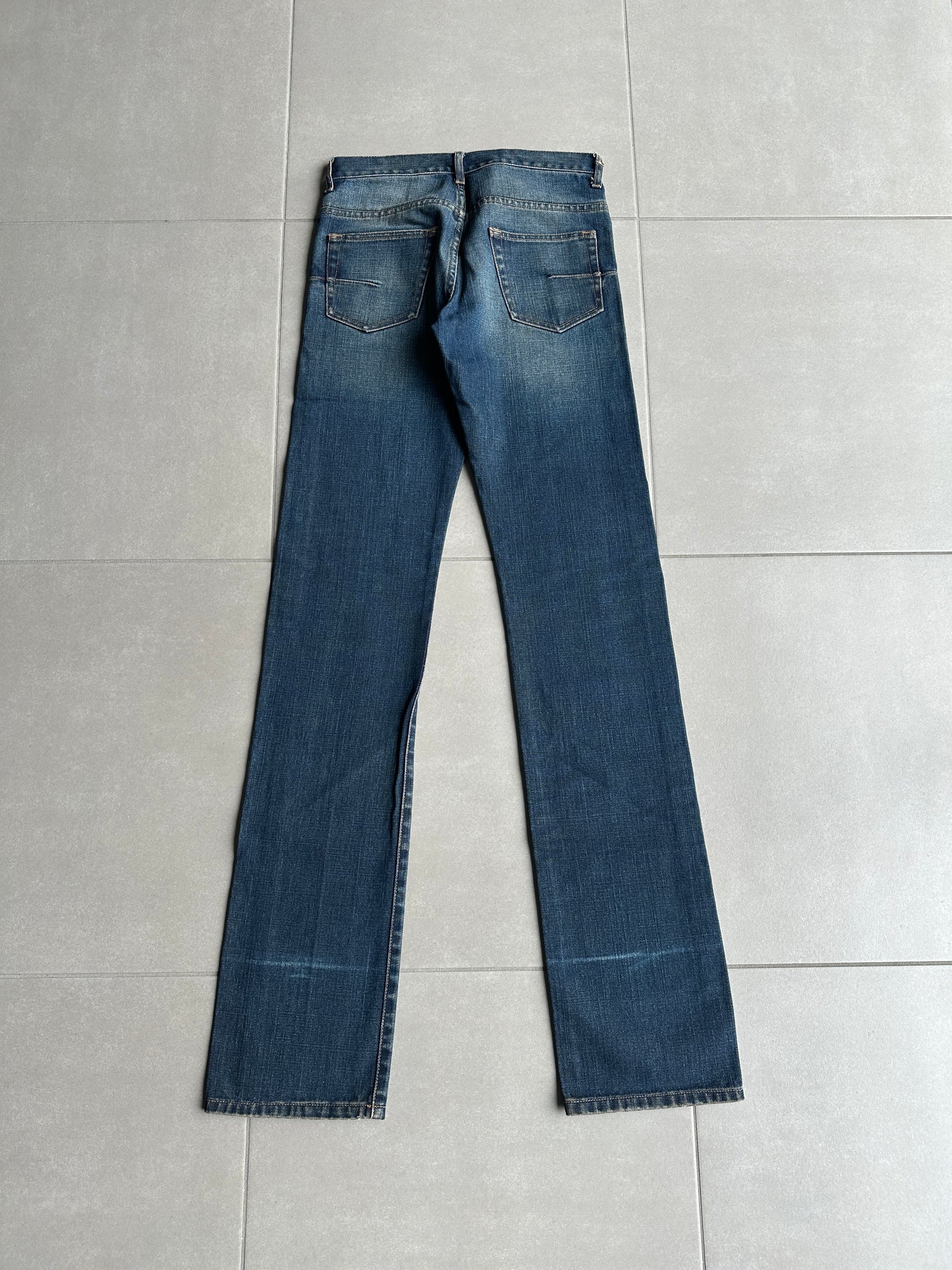 Dior Homme SS05 “BECK/Untitled” whiskered rust washed denim