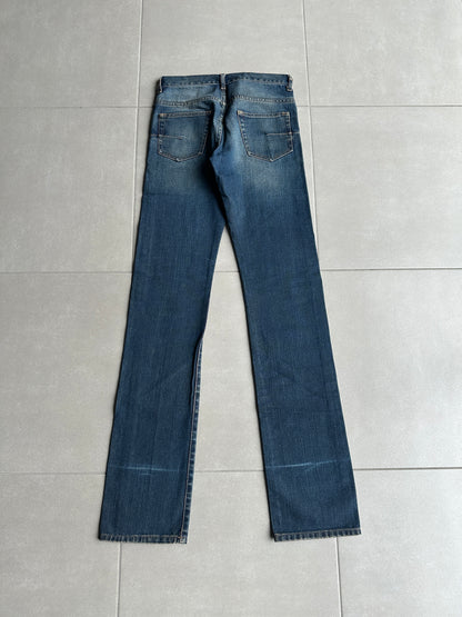 Dior Homme SS05 “BECK/Untitled” whiskered rust washed denim