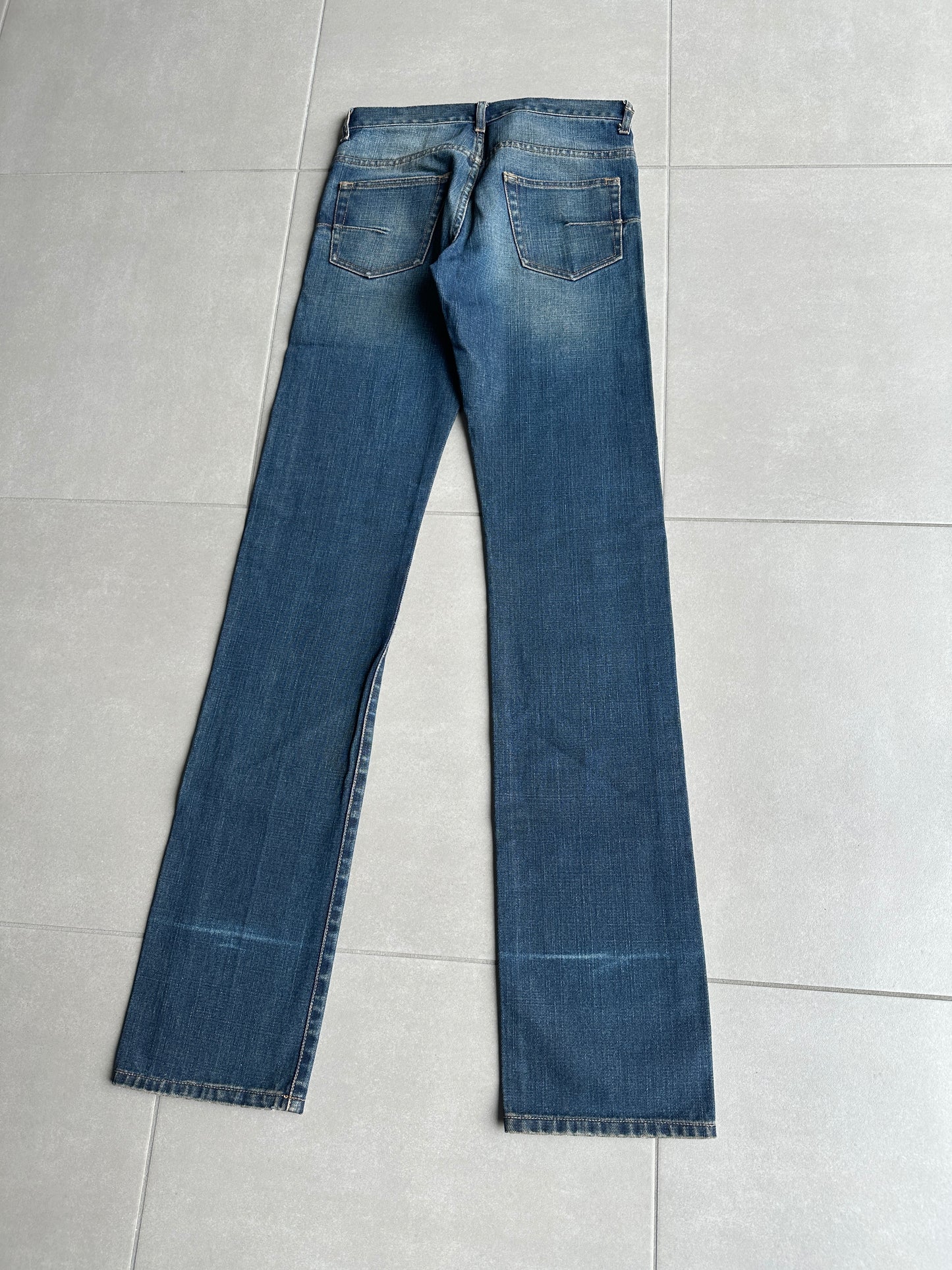 Dior Homme SS05 “BECK/Untitled” whiskered rust washed denim