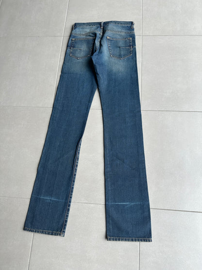 Dior Homme SS05 “BECK/Untitled” whiskered rust washed denim