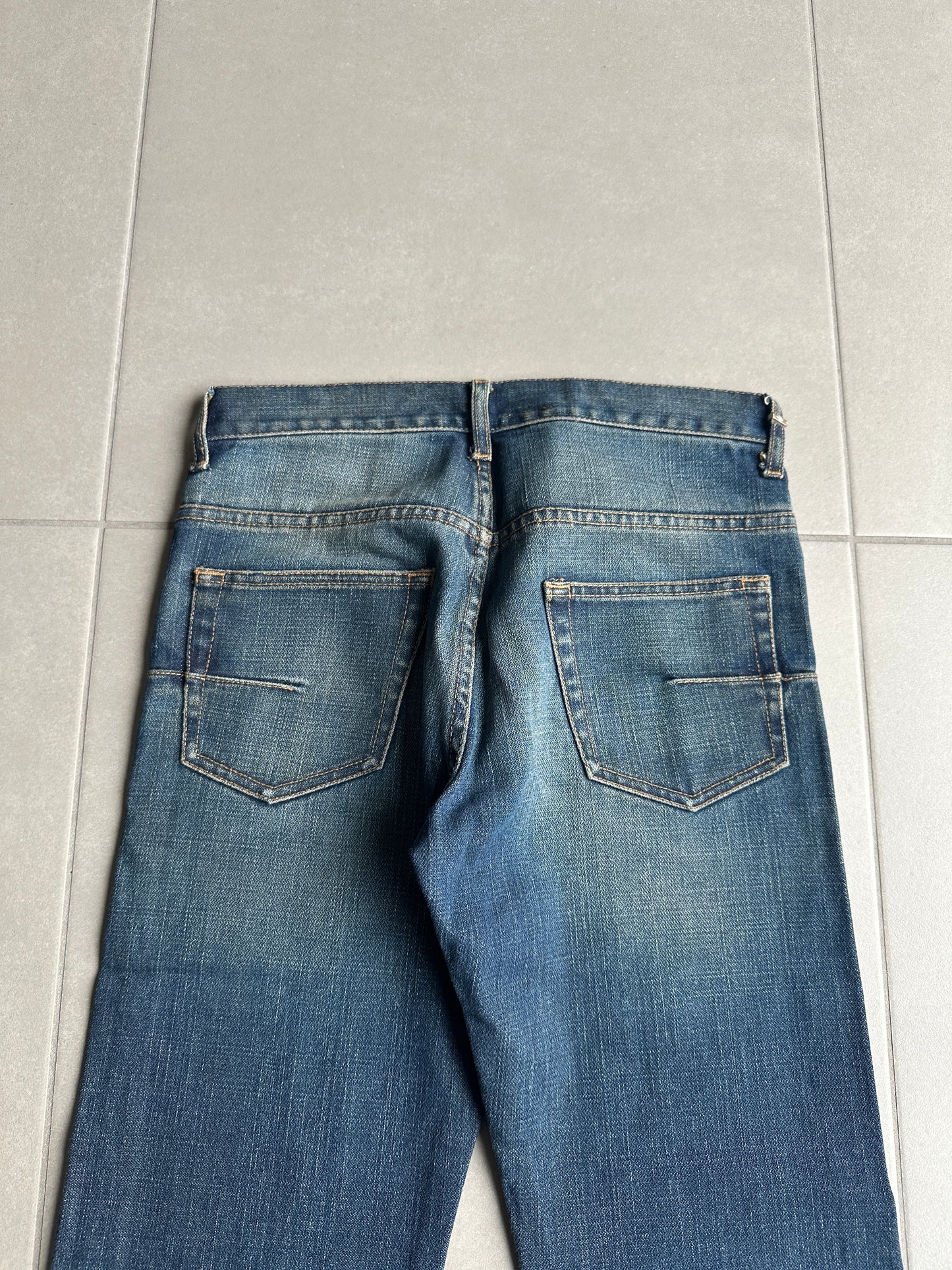 Dior Homme SS05 “BECK/Untitled” whiskered rust washed denim