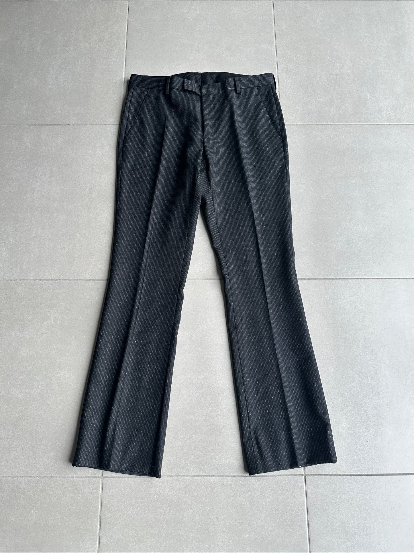 Dior Homme AW06 “These grey days” Pinstripe bootcut trousers