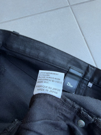 Dior Homme AW07 "navigate" polyurethane wax coated jeans