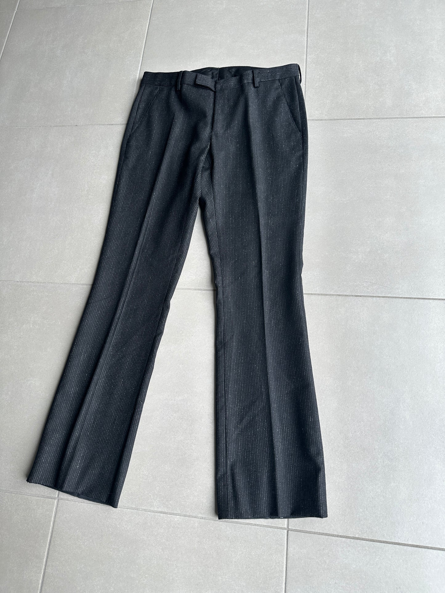 Dior Homme AW06 “These grey days” Pinstripe bootcut trousers