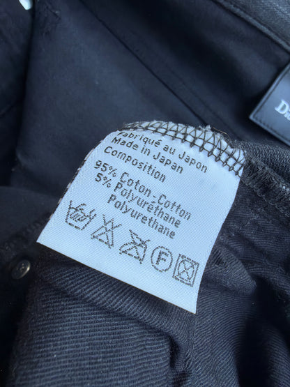 Dior Homme AW07 "navigate" polyurethane wax coated jeans