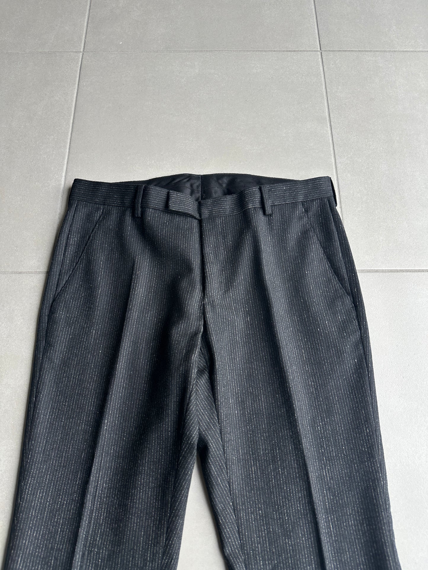 Dior Homme AW06 “These grey days” Pinstripe bootcut trousers
