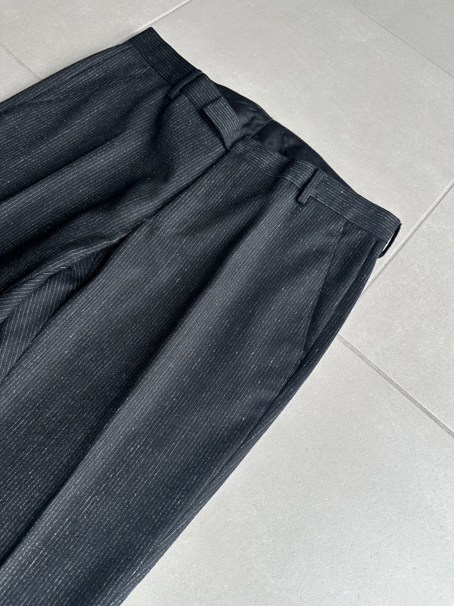 Dior Homme AW06 “These grey days” Pinstripe bootcut trousers