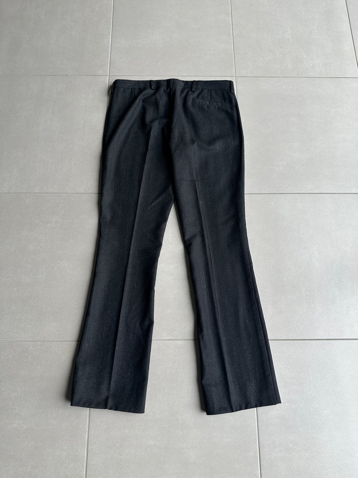 Dior Homme AW06 “These grey days” Pinstripe bootcut trousers