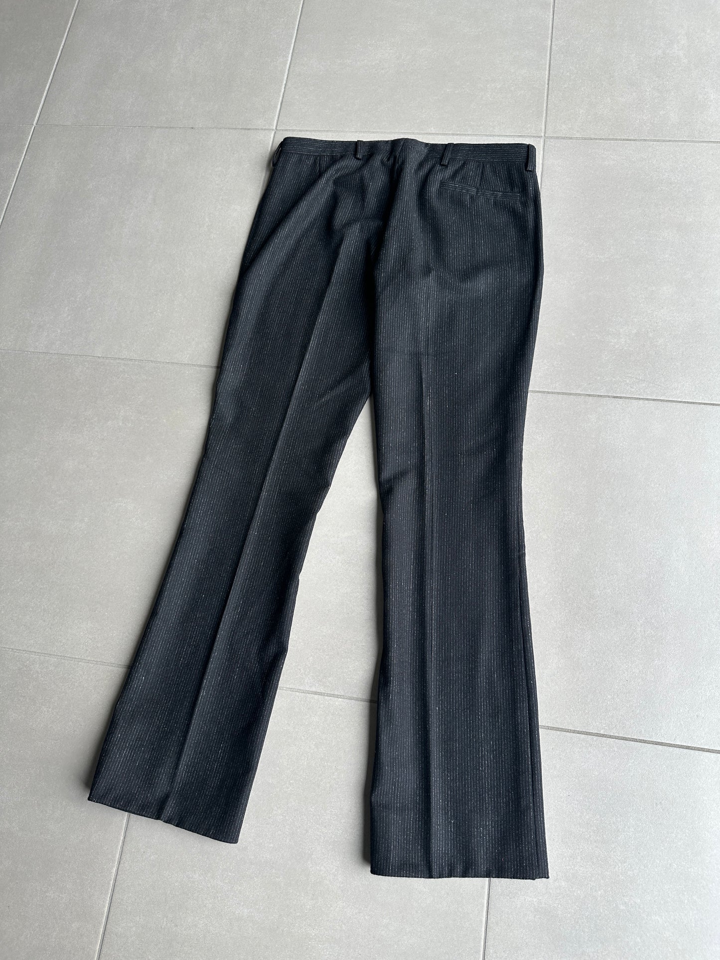 Dior Homme AW06 “These grey days” Pinstripe bootcut trousers