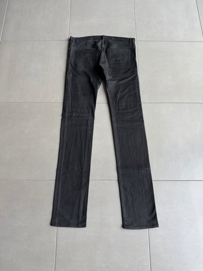 Dior Homme AW07 "navigate" polyurethane wax coated jeans