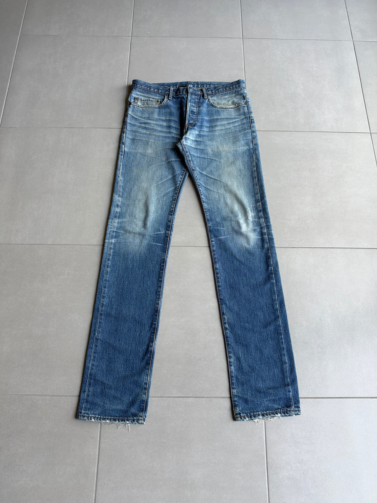 Dior homme AW06 washed clawmark jeans