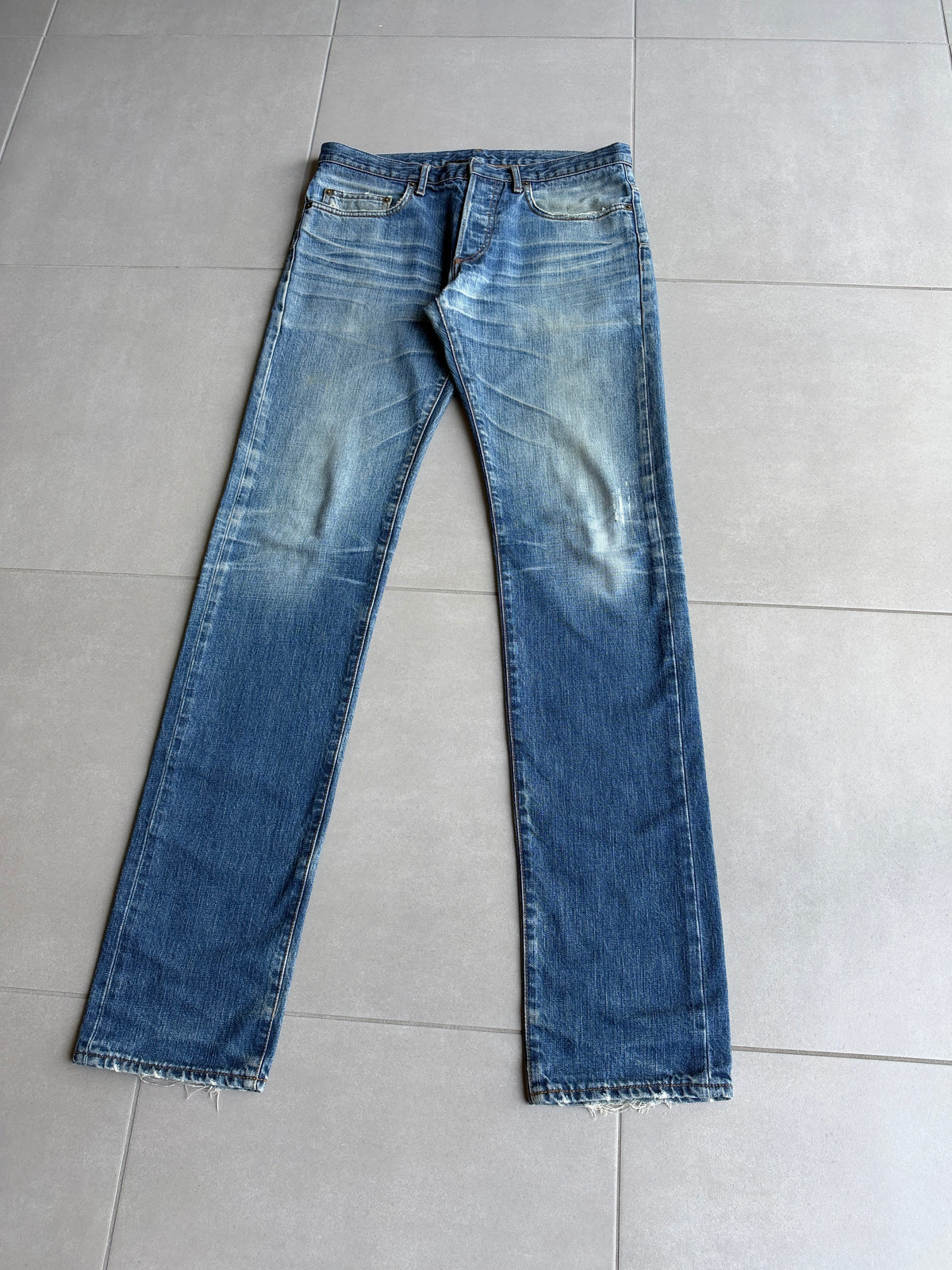 Dior homme AW06 washed clawmark jeans