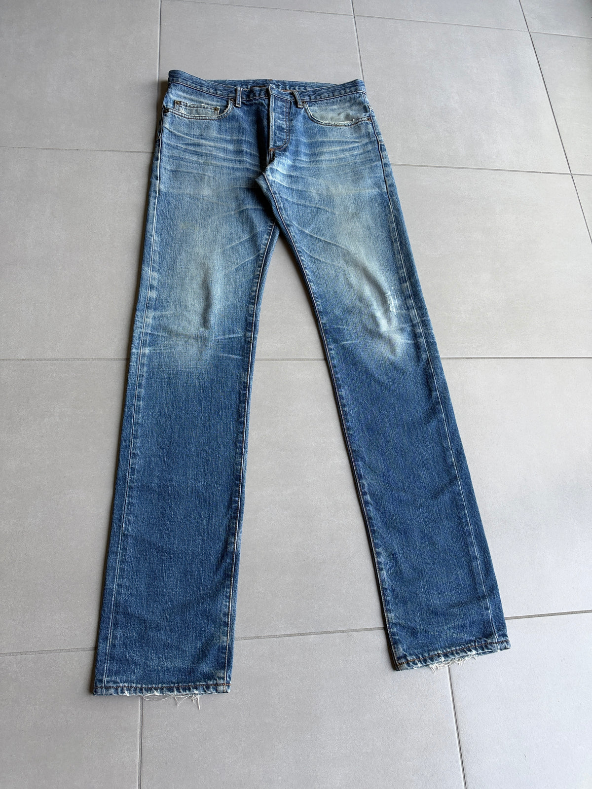 Dior homme AW06 washed clawmark jeans
