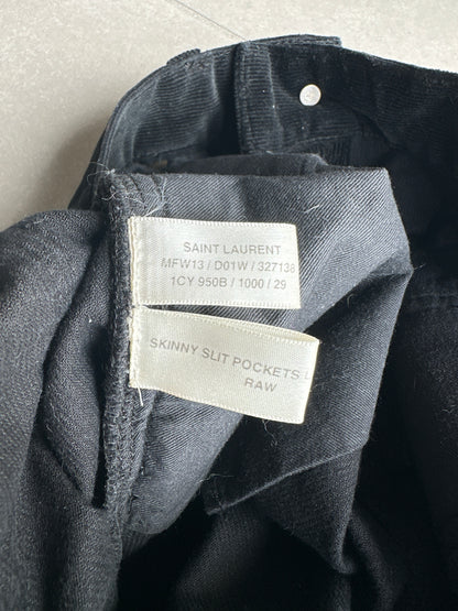 Saint Laurent Paris AW13 sample corduroy D01 Trousers