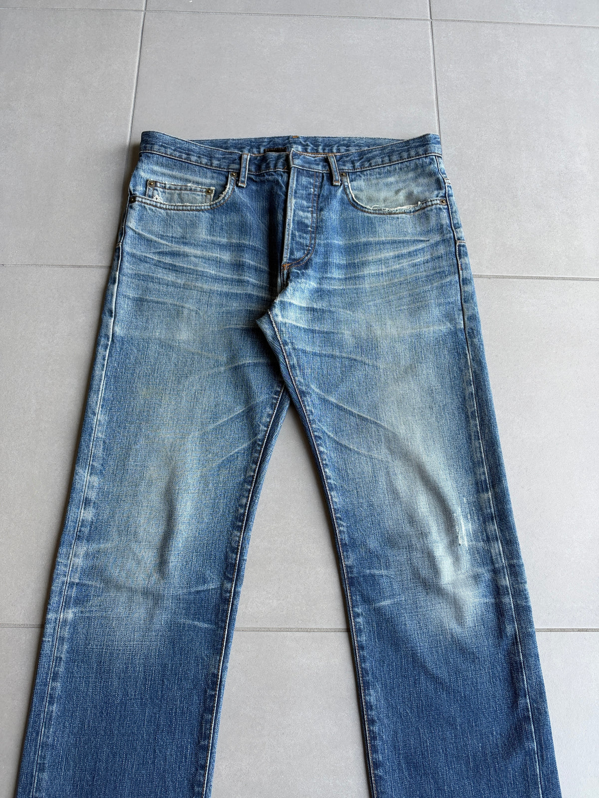 Dior homme AW06 washed clawmark jeans