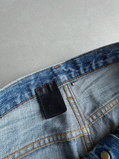Dior homme AW06 washed clawmark jeans
