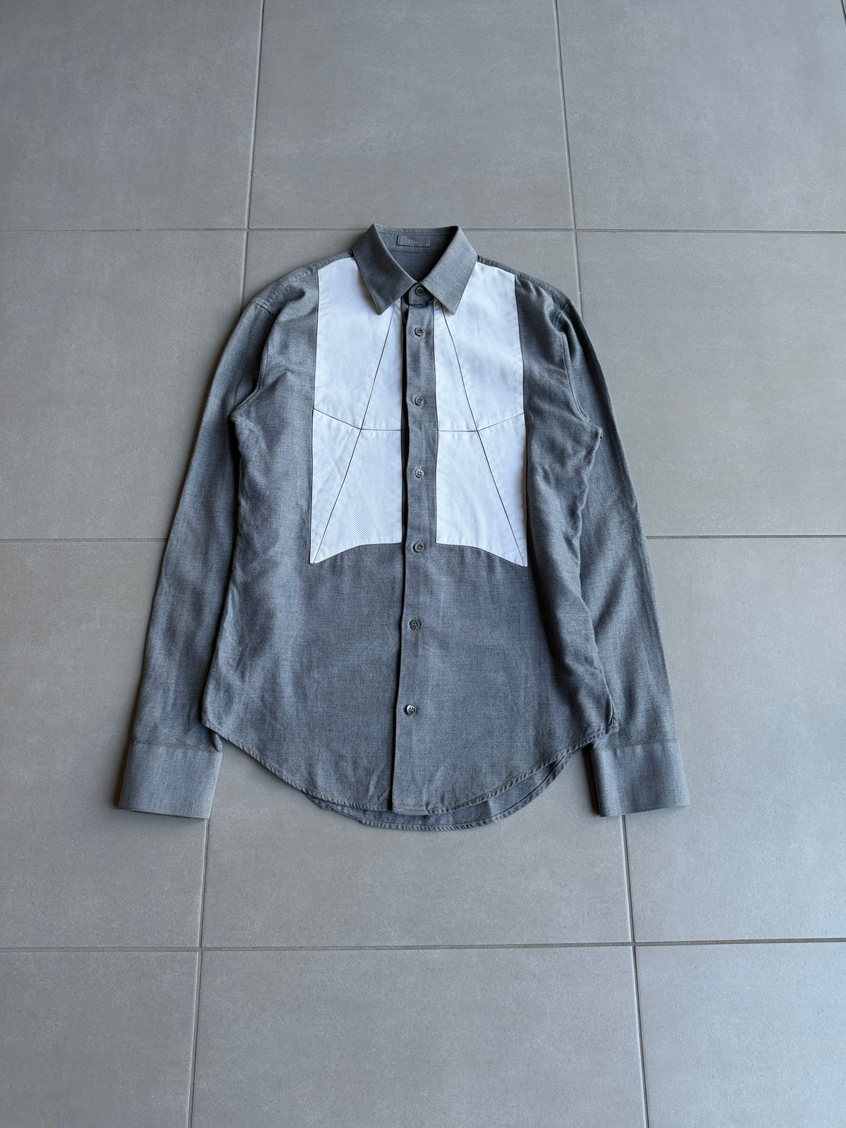 Dior Homme AW06 "These grey days" Paneled shirt