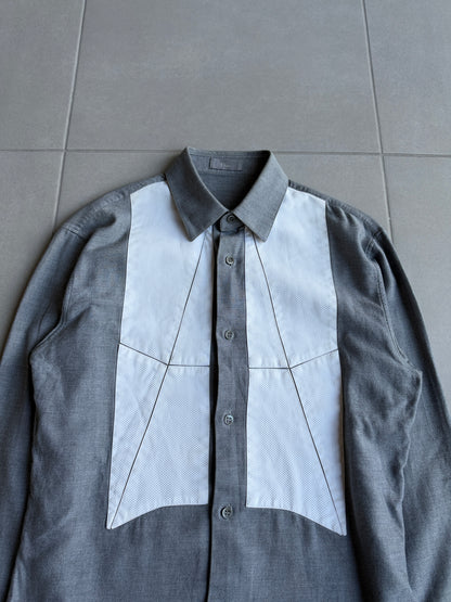 Dior Homme AW06 "These grey days" Paneled shirt