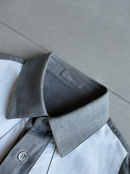 Dior Homme AW06 "These grey days" Paneled shirt