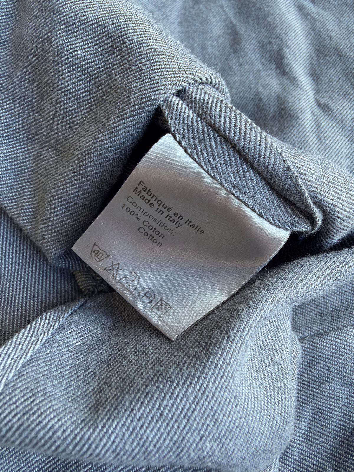 Dior Homme AW06 "These grey days" Paneled shirt