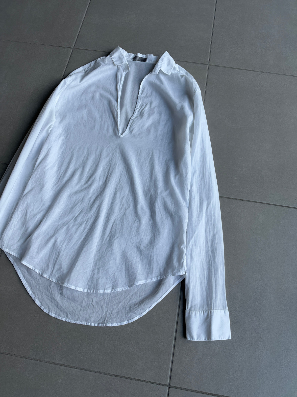 Dior Homme SS02 "Red/Boys don't cry' V-neck shirt