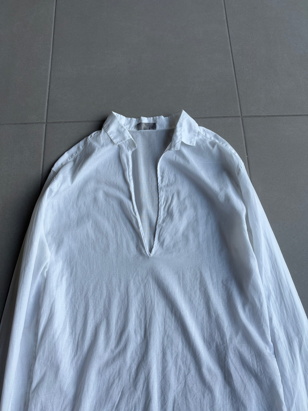 Dior Homme SS02 "Red/Boys don't cry' V-neck shirt