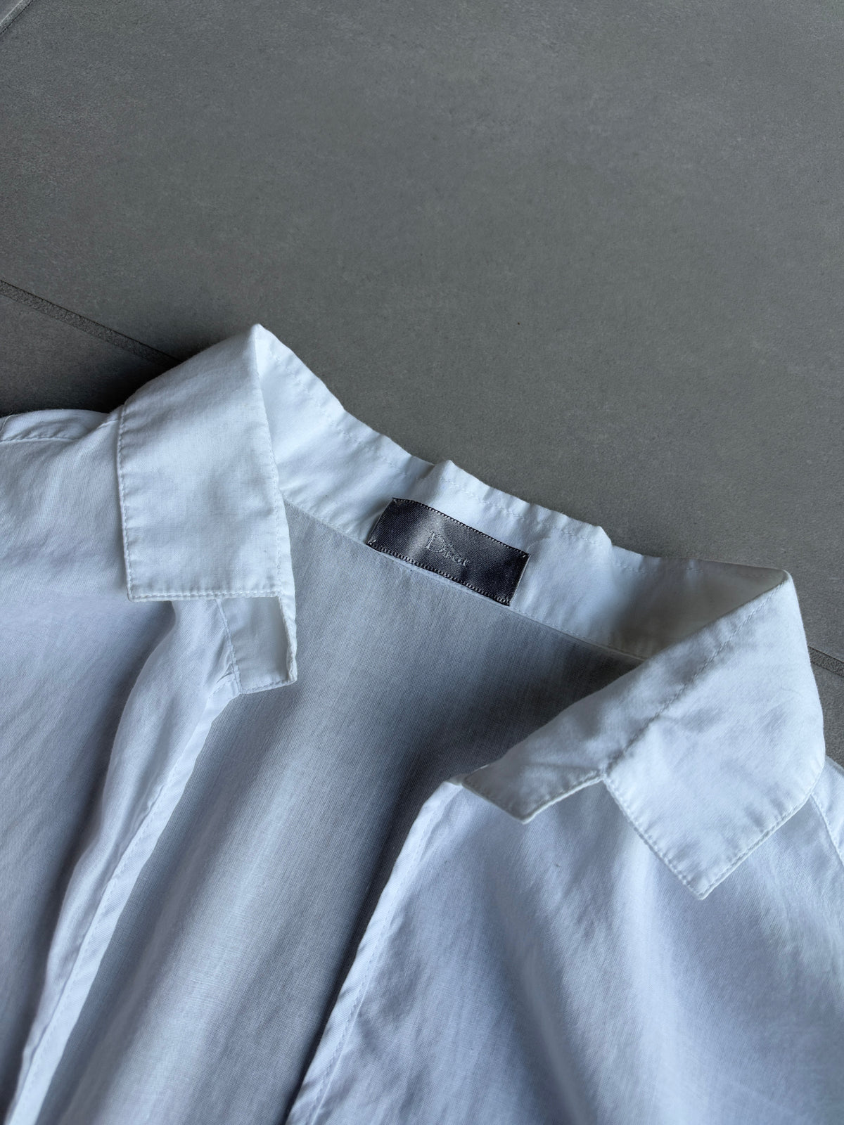 Dior Homme SS02 "Red/Boys don't cry' V-neck shirt