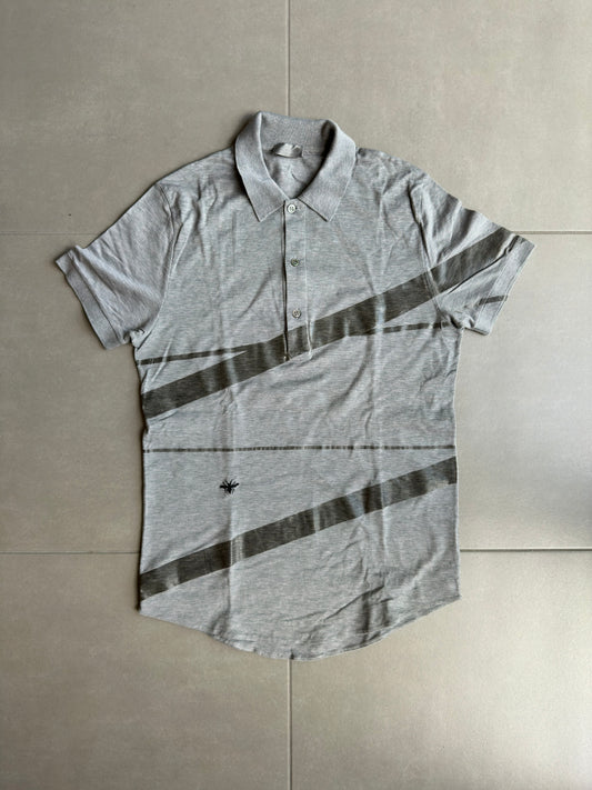 Dior Homme SS04 "Strip" waxed polo shirt