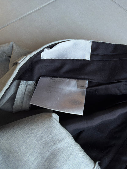 Dior Homme SS02 "Red/Boys don't cry' silk wide trousers