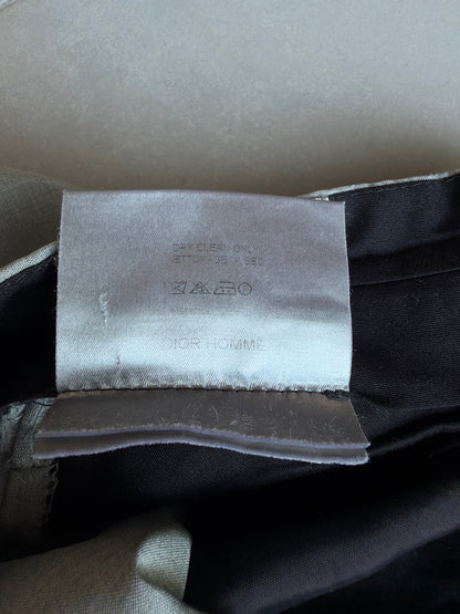 Dior Homme SS02 "Red/Boys don't cry' silk wide trousers