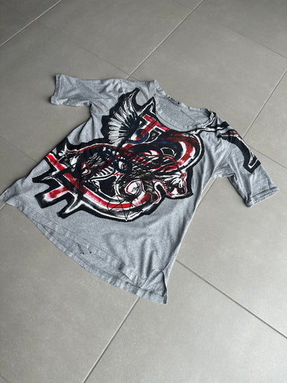 Balmain SS11 distressed graffiti T-shirt